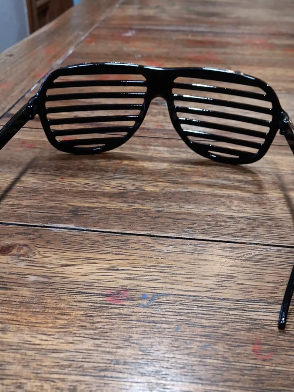 Black Slatted Shutter Shades Sunglasses - Men Accessories